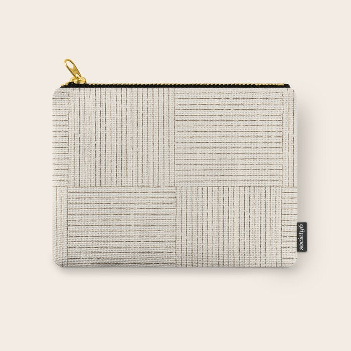 Lines III (Cream) Carry All Pouch Gallery Image 1