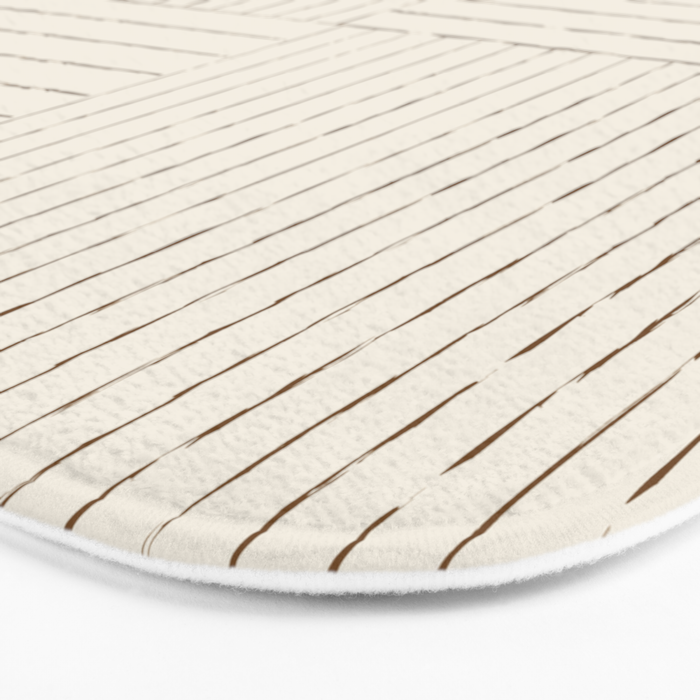 Lines III (Cream) Bath Mat Gallery Image 3