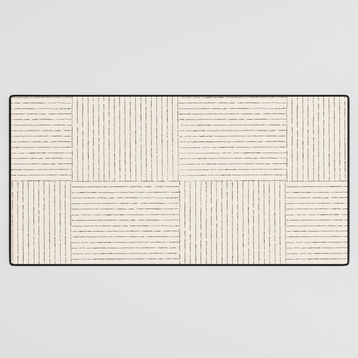 Lines III (Cream) Desk Mat Gallery Image 3