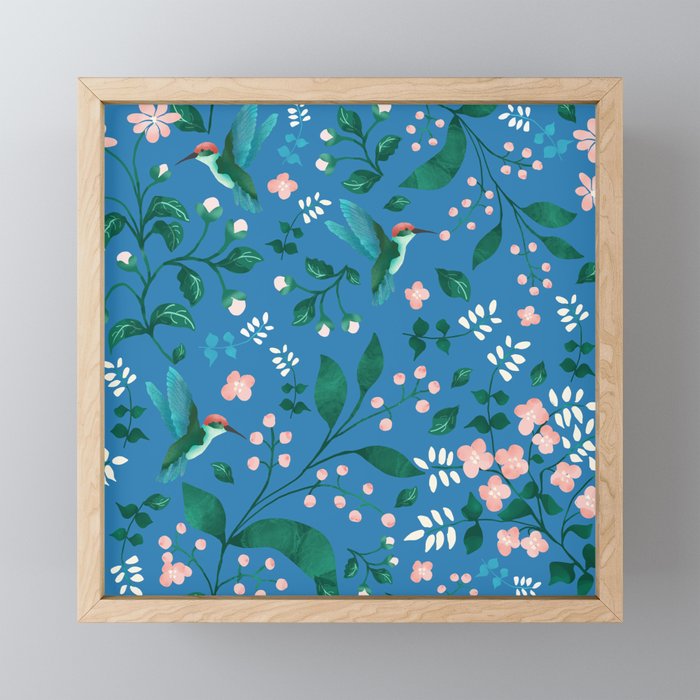 Hummingbird Garden II Mini Art Print Gallery Image 1