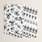 Black and white oriental pattern Wrapping Paper Gallery Image 3