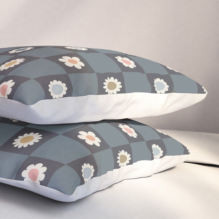 Daisy Checkerboard Pillow Sham Gallery Image 3
