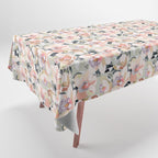 Tropical flowery leafy A Tablecloth Gallery Image 1