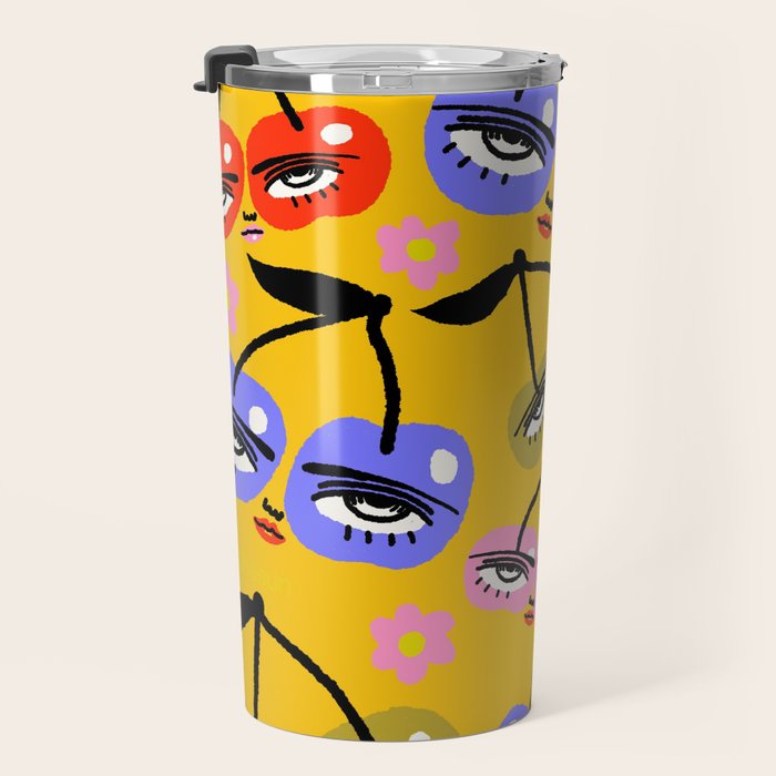Cherry Party Travel Mug Gallery Image 3