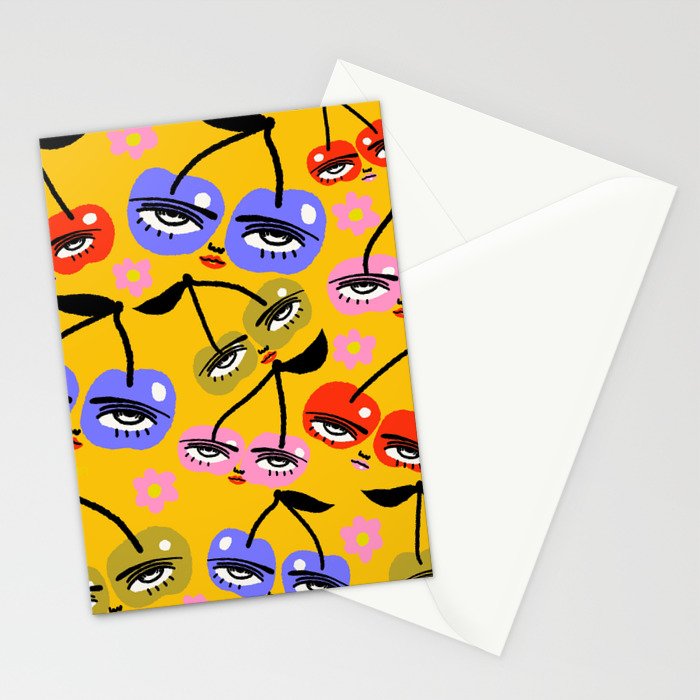 Cherry Party Stationery Card Gallery Image 2