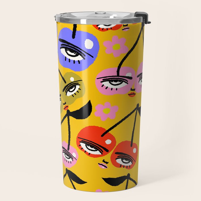 Cherry Party Travel Mug Gallery Image 2