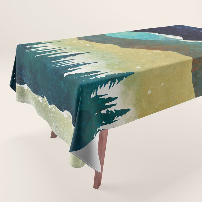 Snowy Night Tablecloth Gallery Image 1