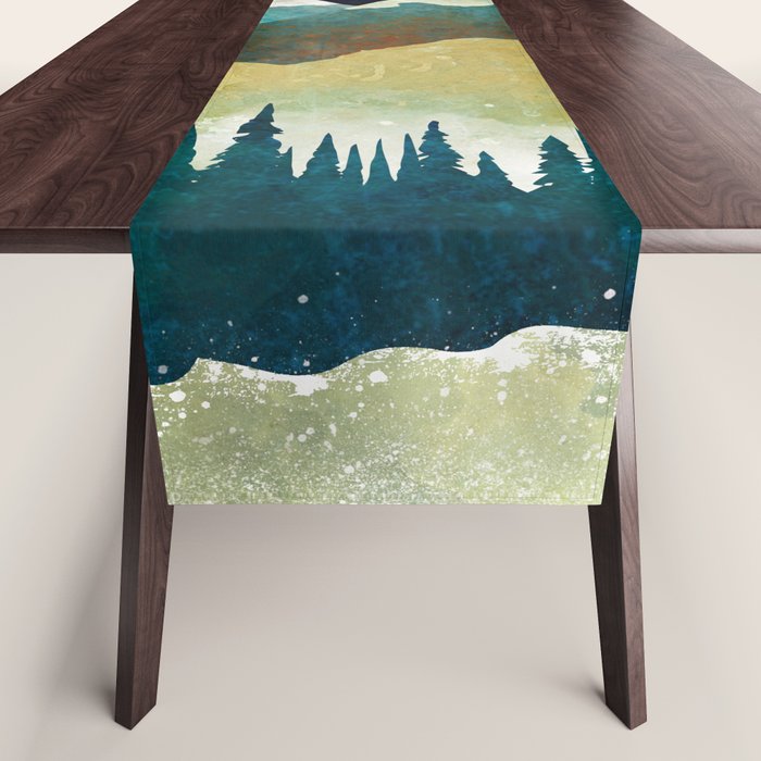 Snowy Night Table Runner Gallery Image 1