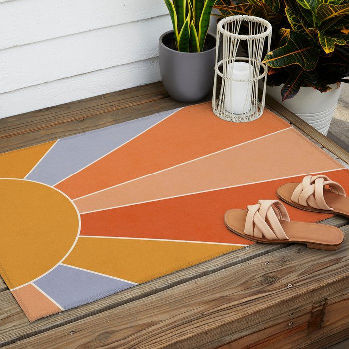 Sunburst - dusk Outdoor Rug Gallery Image 2