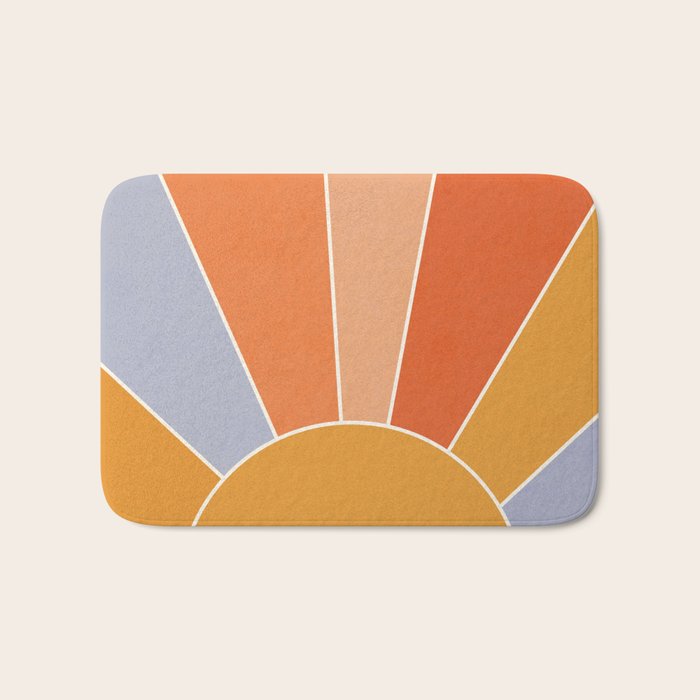 Sunburst - dusk Bath Mat Gallery Image 1