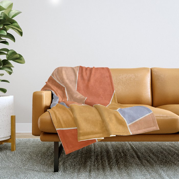 Sunburst - dusk Throw Blanket Gallery Image 1