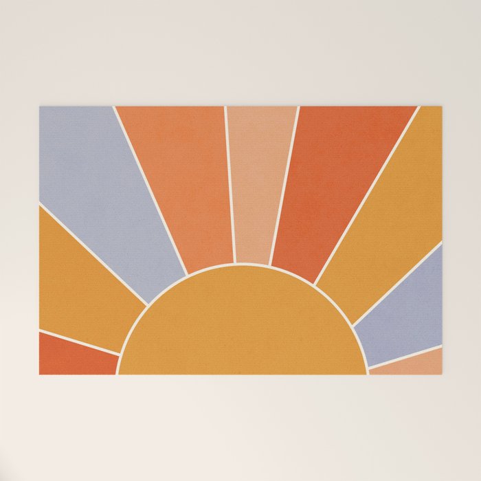 Sunburst - dusk Welcome Mat Gallery Image 1