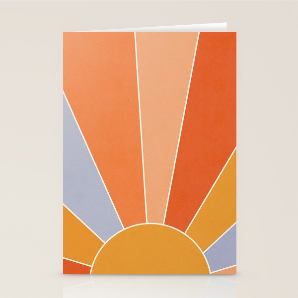Sunburst - dusk Stationery Card Gallery Image 2