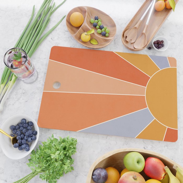 Sunburst - dusk Cutting Board Gallery Image 2