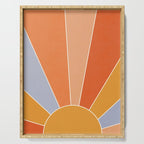 Sunburst - dusk Serving Tray Gallery Image 1