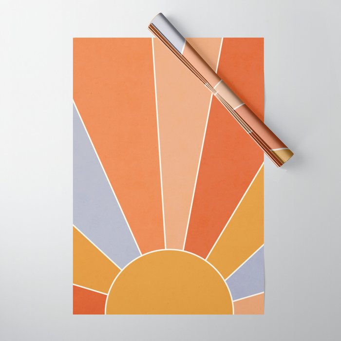 Sunburst - dusk Wrapping Paper Gallery Image 1