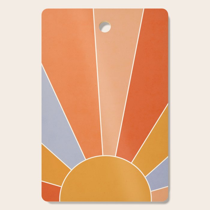 Sunburst - dusk Cutting Board Gallery Image 1