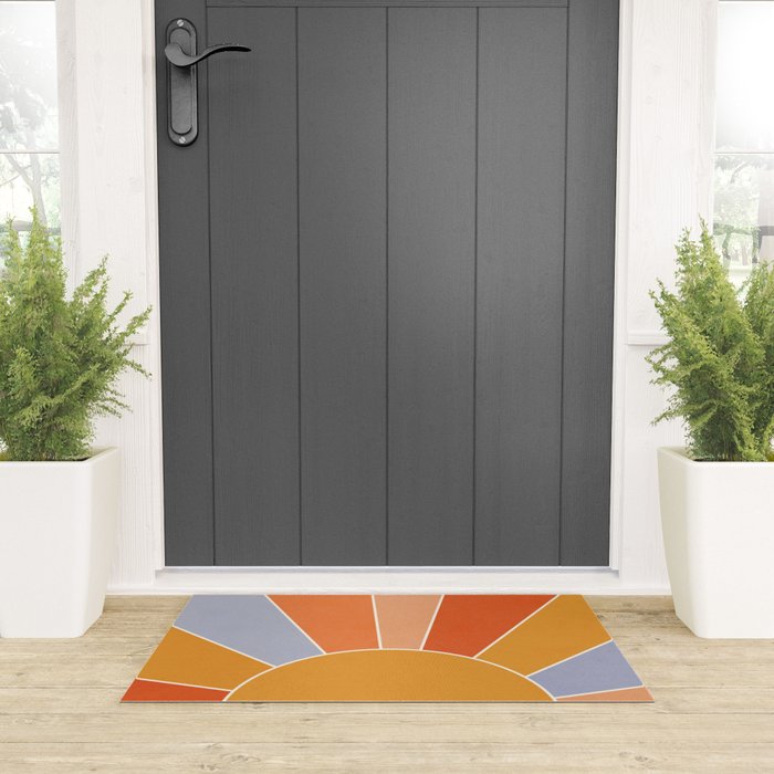 Sunburst - dusk Welcome Mat Gallery Image 3