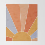 Sunburst - dusk Throw Blanket Gallery Image 2