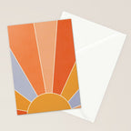 Sunburst - dusk Stationery Card Gallery Image 2