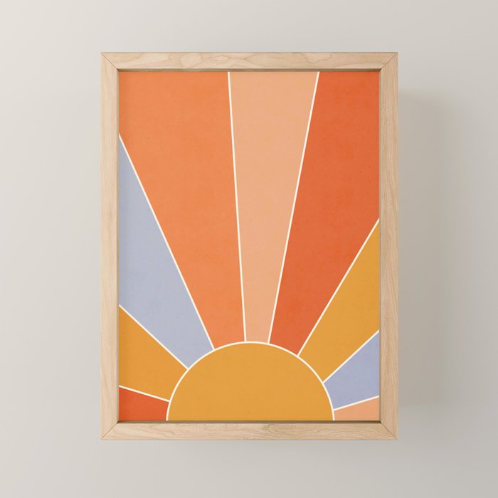 Sunburst - dusk Mini Art Print Gallery Image 1