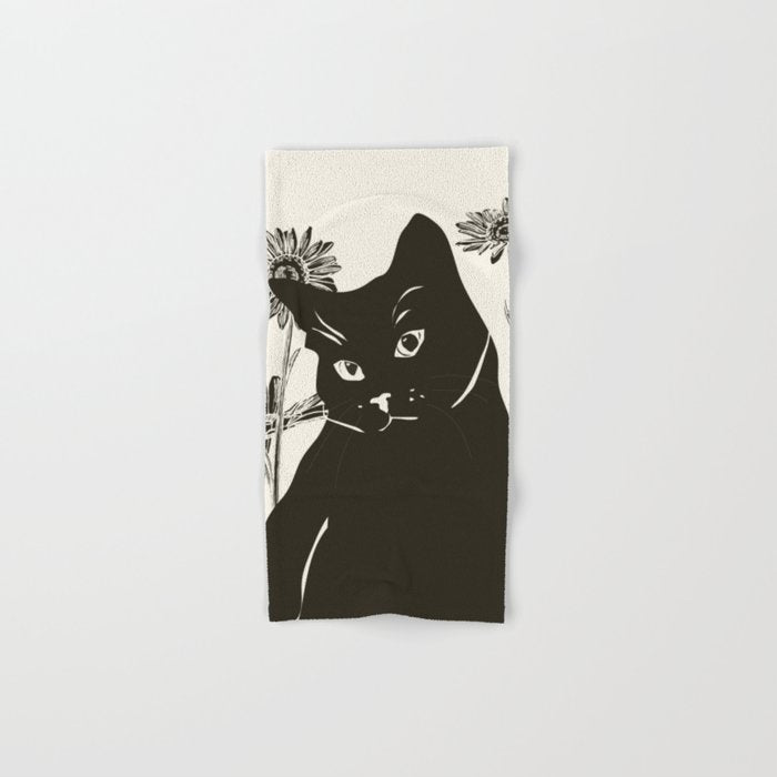 Black Cat 3 Bath Towel Gallery Image 1