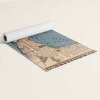 Vintage Map of Madison Wisconsin (1924) Yoga Mat Gallery Image 2