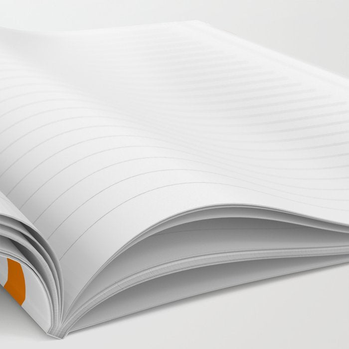 Orange Greek Key Square Border Notebook Gallery Image 2