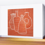 VASES 01: Terracotta Edition Wall Mural Gallery Image 2