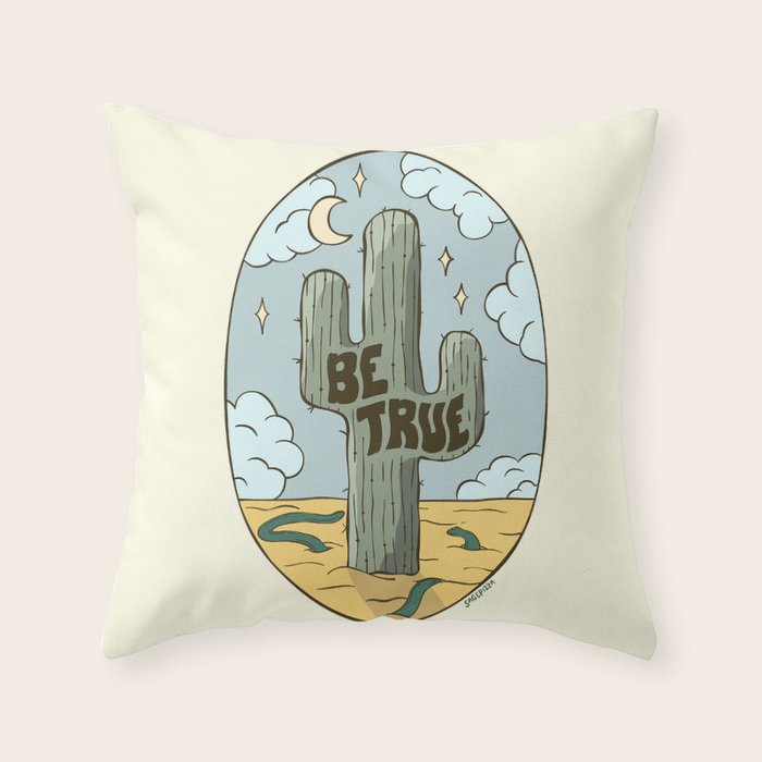 BE TRUE Throw Pillow Gallery Image 6