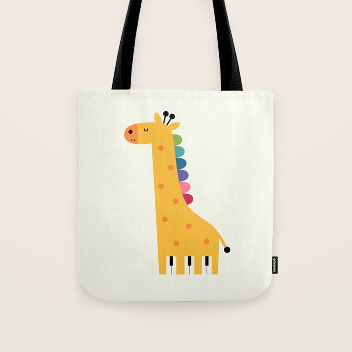 Giraffe Piano Tote Bag Gallery Image 1