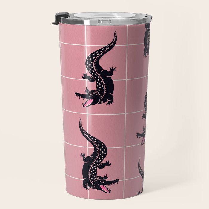 Crocodile - Dusty Rose Palette Travel Mug Gallery Image 3