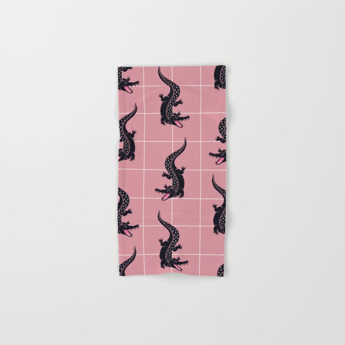 Crocodile - Dusty Rose Palette Bath Towel Gallery Image 1