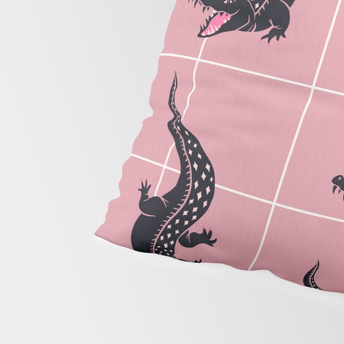 Crocodile - Dusty Rose Palette Pillow Sham Gallery Image 4