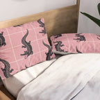 Crocodile - Dusty Rose Palette Pillow Sham Gallery Image 2