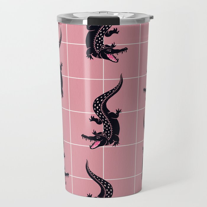 Crocodile - Dusty Rose Palette Travel Mug Gallery Image 1