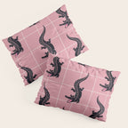 Crocodile - Dusty Rose Palette Pillow Sham Gallery Image 3