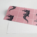 Crocodile - Dusty Rose Palette Wrapping Paper Gallery Image 2