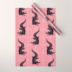 Crocodile - Dusty Rose Palette Wrapping Paper Gallery Image 1