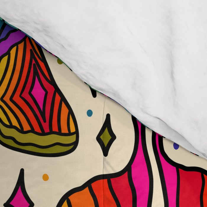 Rainbow Moth Print Comforter Gallery Image 4