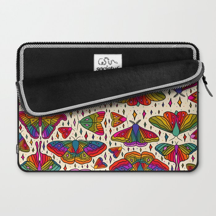 Rainbow Moth Print Laptop Sleeve Gallery Image 2