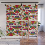 Rainbow Moth Print Wall Mural Gallery Image 1