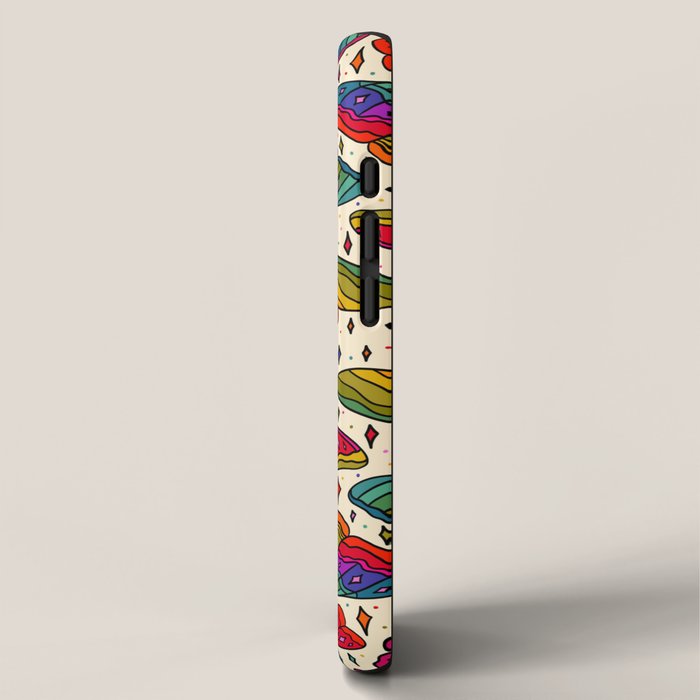 Rainbow Moth Print iPhone Case Gallery Image 2