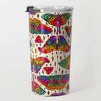 Rainbow Moth Print Travel Mug Gallery Image 3