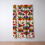 Rainbow Moth Print Window Curtain Gallery Image 3