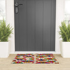 Rainbow Moth Print Welcome Mat Gallery Image 3