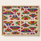 Rainbow Moth Print Serving Tray Gallery Image 1