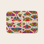 Rainbow Moth Print Bath Mat Gallery Image 1