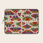 Rainbow Moth Print Laptop Sleeve Gallery Image 1