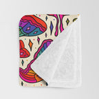 Rainbow Moth Print Throw Blanket Gallery Image 3